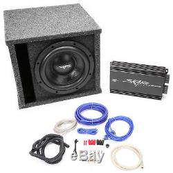 Skar Audio Single 10 1200 Watt Complete Subwoofer Loaded Vented Box W Amplifier