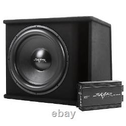 Skar Audio Single 18 1200 Watt Complete Sdr Series Loaded Sub Box And Amplifier