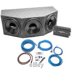 Skar Audio Triple 12 1500 Watt Complete IX Series Loaded Sub Box And Amplifier