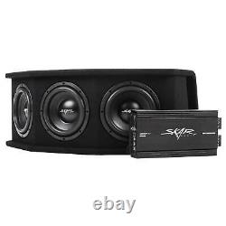 Skar Audio Triple 8 2100w Sdr Complete Bass Pkg Loaded Sub Box Amp Wire Kit