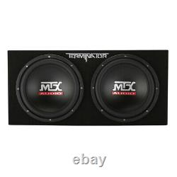 Super Bass MTX 12-Inch 1200-Watt Car Audio Dual Loaded Subwoofer Box Enclosure