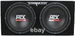 Terminator 12 Inch 1200 Watt 2 Ohm Single Voice Coil Audio Dual Loaded Subwoofer