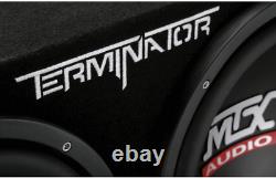 Terminator 12 Inch 1200 Watt 2 Ohm Single Voice Coil Audio Dual Loaded Subwoofer