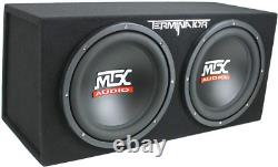 Terminator 12 Inch 1200 Watt 2 Ohm Single Voice Coil Audio Dual Loaded Subwoofer