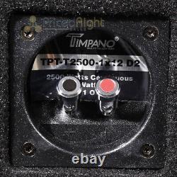 Timpano Single 12 Loaded Subwoofer Enclosure Sub Vented Box TPT-T2500-1x12 D2