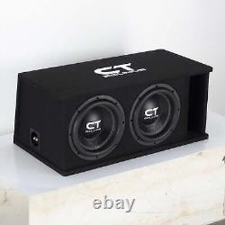 Used CT Sounds TROPO-2X10D4 Dual 10 2600W Loaded Ported Car Subwoofer Box