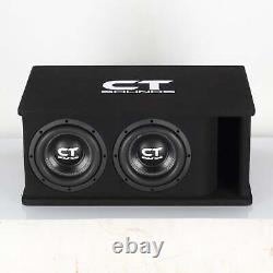 Used CT Sounds TROPO-2X8D4 Dual 8 1600W Loaded Ported Car Subwoofer Box