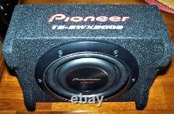 Used Pioneer TS-SWX2002 8 Shallow Mount Pre-Loaded Enclosure Subwoofer