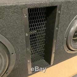 Used Skar Audio Evl-2x10d4 Dual 10 4000w Loaded Ported Subwoofer Enclosure