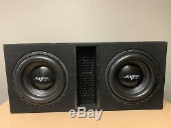 Used Skar Audio Evl-2x12d4 Dual 12 5000 Watt Loaded Ported Subwoofer Enclosure