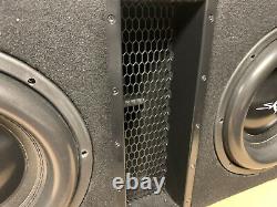 Used Skar Audio Evl-2x12d4 Dual 12 5000w Loaded Ported Subwoofer Enclosure