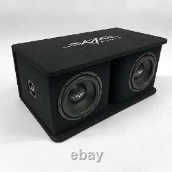 Used Skar Audio Sdr-2x8d4 Dual 8 1,400 Watt Loaded Ported Subwoofer Enclosure