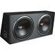 XED Series Dual Subwoofers in Loaded Enclosure, XE12DV, Dual 12-In, Mesh Grilles